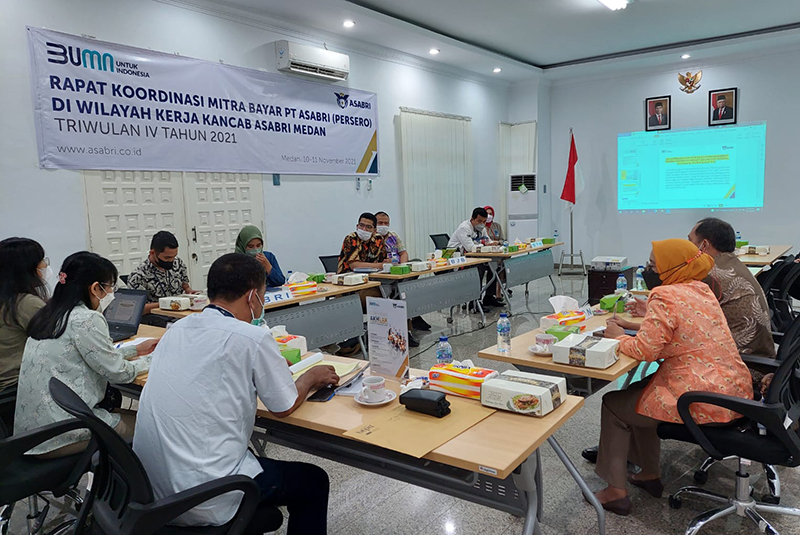 Rapat Koordinasi Kantor Cabang ASABRI Medan dengan Mitra Bayar